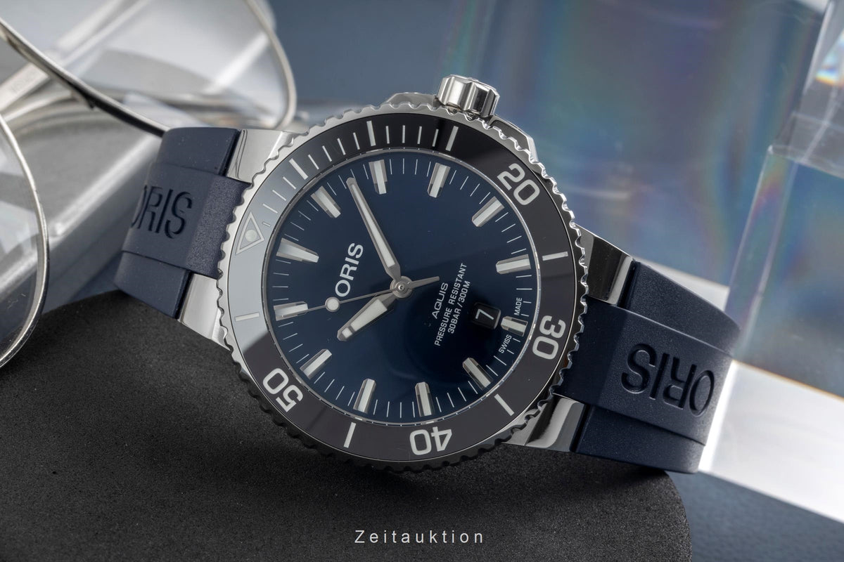 Oris Aquis Date steel automatic men's watch 01 733 7730 4135-07 4 24 65EB LP: 2100EUR  [2606251]