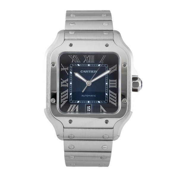Cartier Santos steel automatic men's watch WSSA0071 LP: 9000EUR  [2606255]