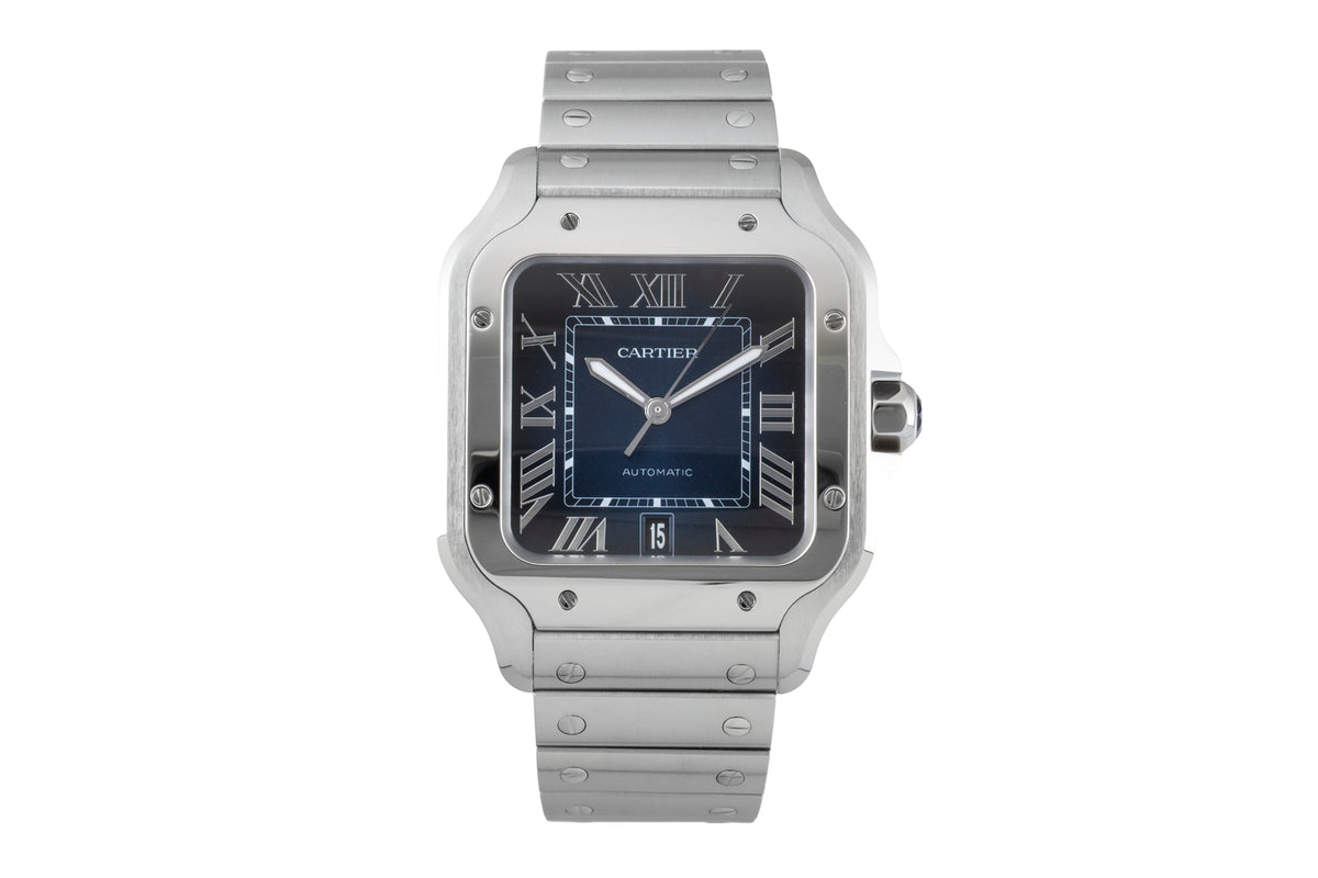 Cartier Santos steel automatic men's watch WSSA0071 LP: 9000EUR  [2606255]