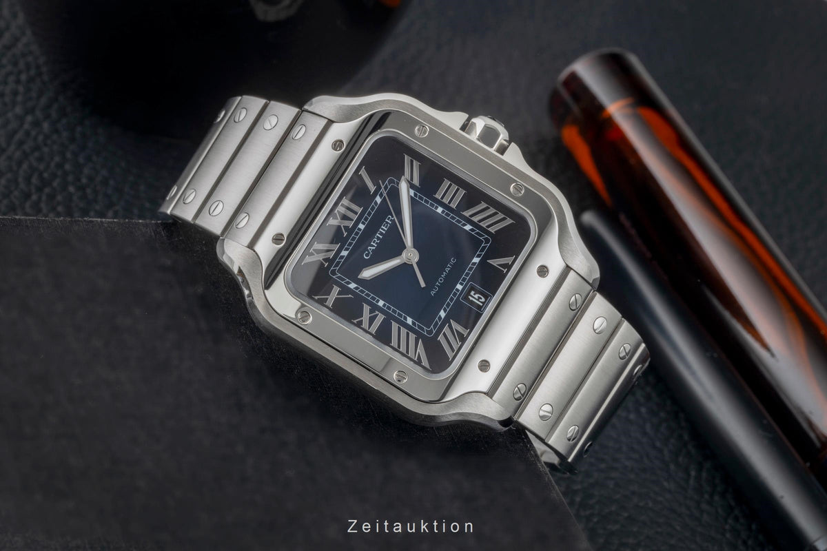 Cartier Santos steel automatic men's watch WSSA0071 LP: 9000EUR  [2606255]