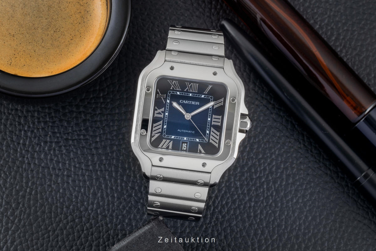 Cartier Santos steel automatic men's watch WSSA0071 LP: 9000EUR  [2606255]