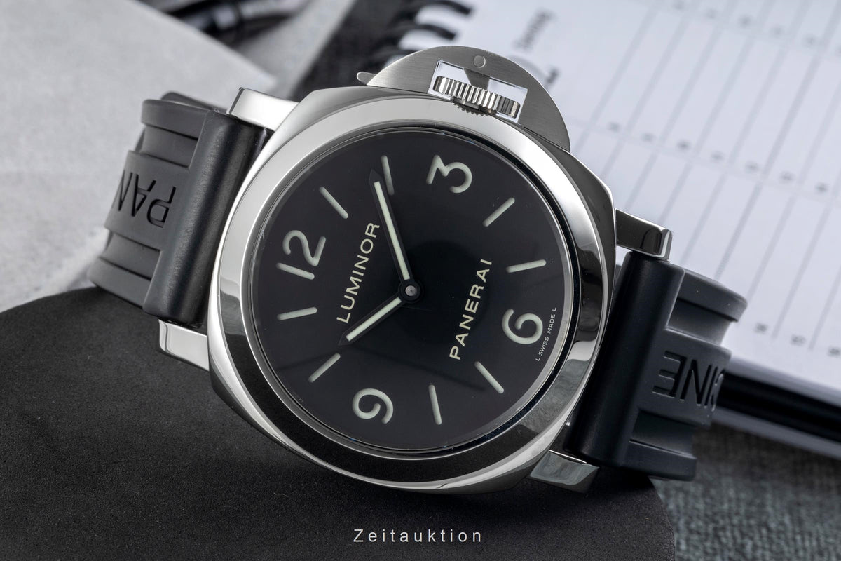 Panerai Luminor Base Handaufzug Edelstahl Herrenuhr Ref. PAM00112 VP: 5700,- € [2606258]
