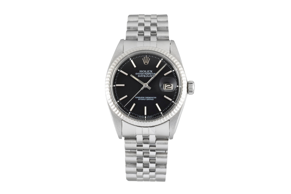 Rolex Datejust 36 Black Dial Stahl / Weissgold Automatik Herrenuhr Ref. 1601 [2606266]