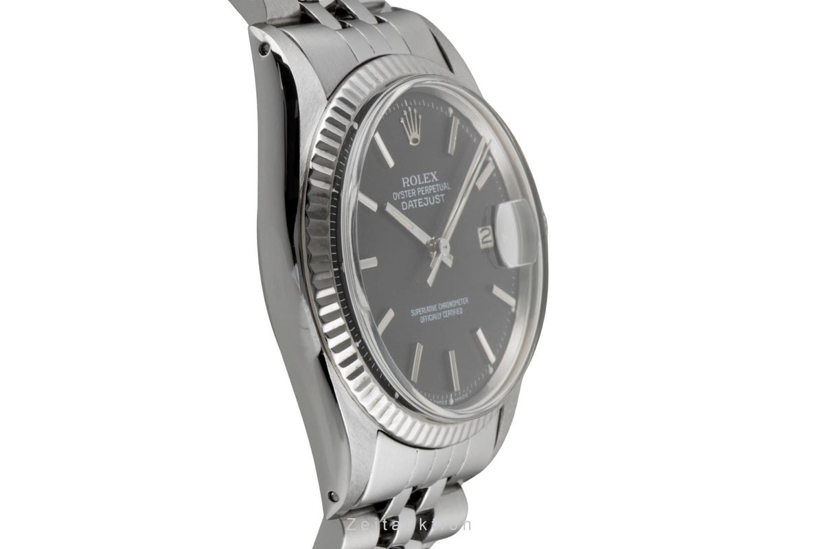 Rolex Datejust 36 Black Dial Stahl / Weissgold Automatik Herrenuhr Ref. 1601 [2606266]