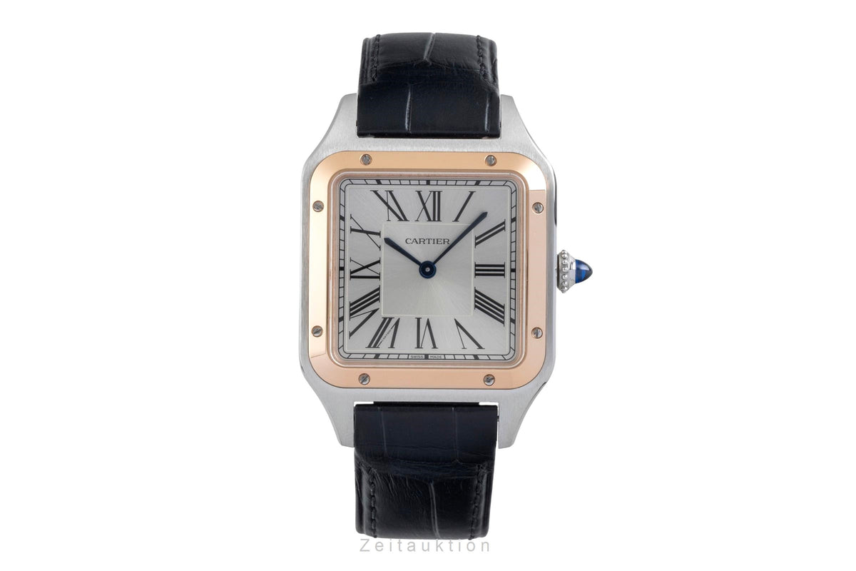 Cartier Santos Dumont steel / gold quartz men's watch W2SA0037  [2606268]