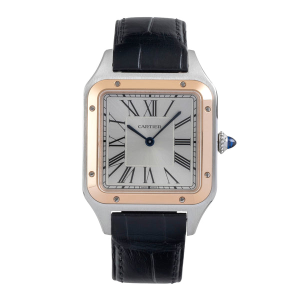 Cartier Santos Dumont steel / gold quartz men's watch W2SA0037  [2606268]