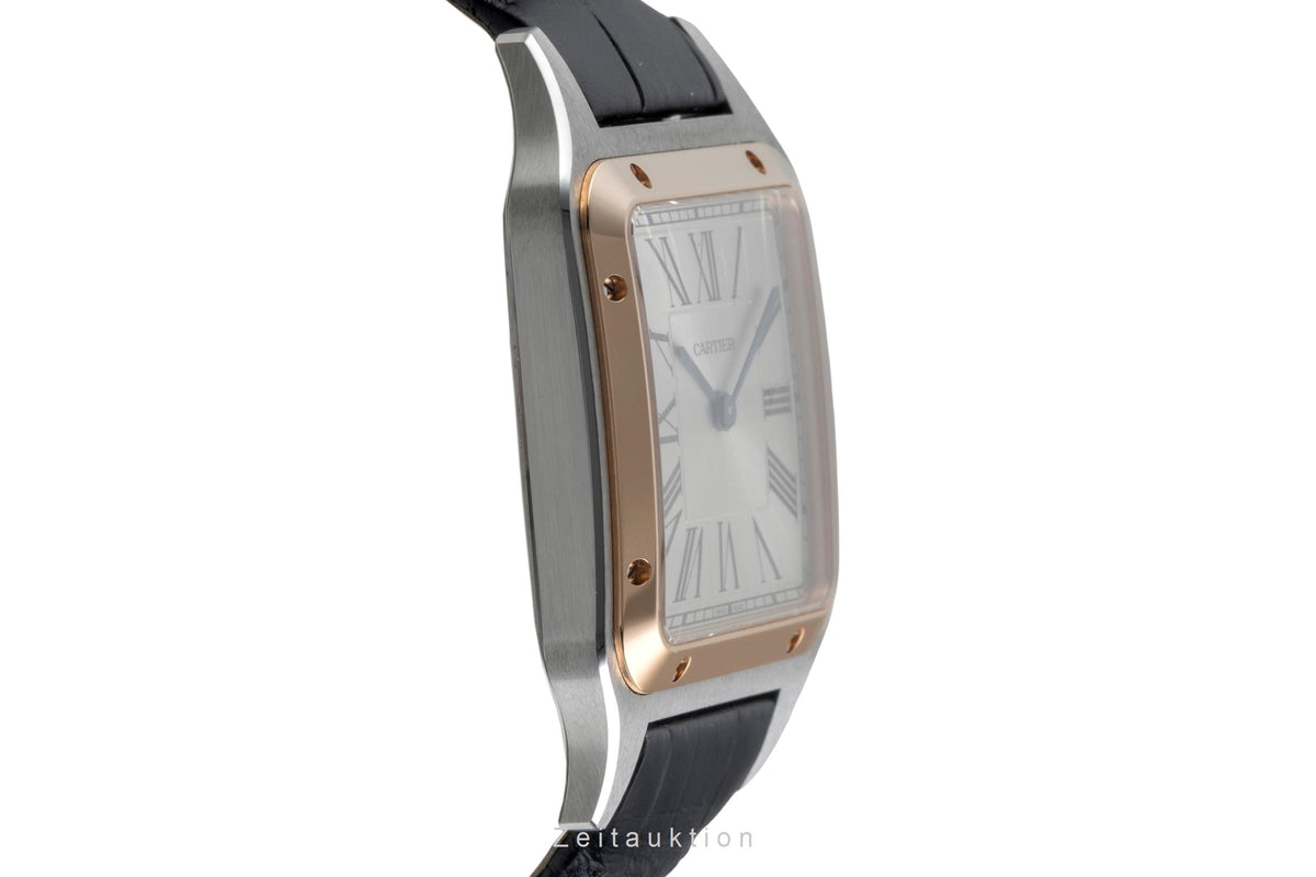 Cartier Santos Dumont steel / gold quartz men's watch W2SA0037  [2606268]
