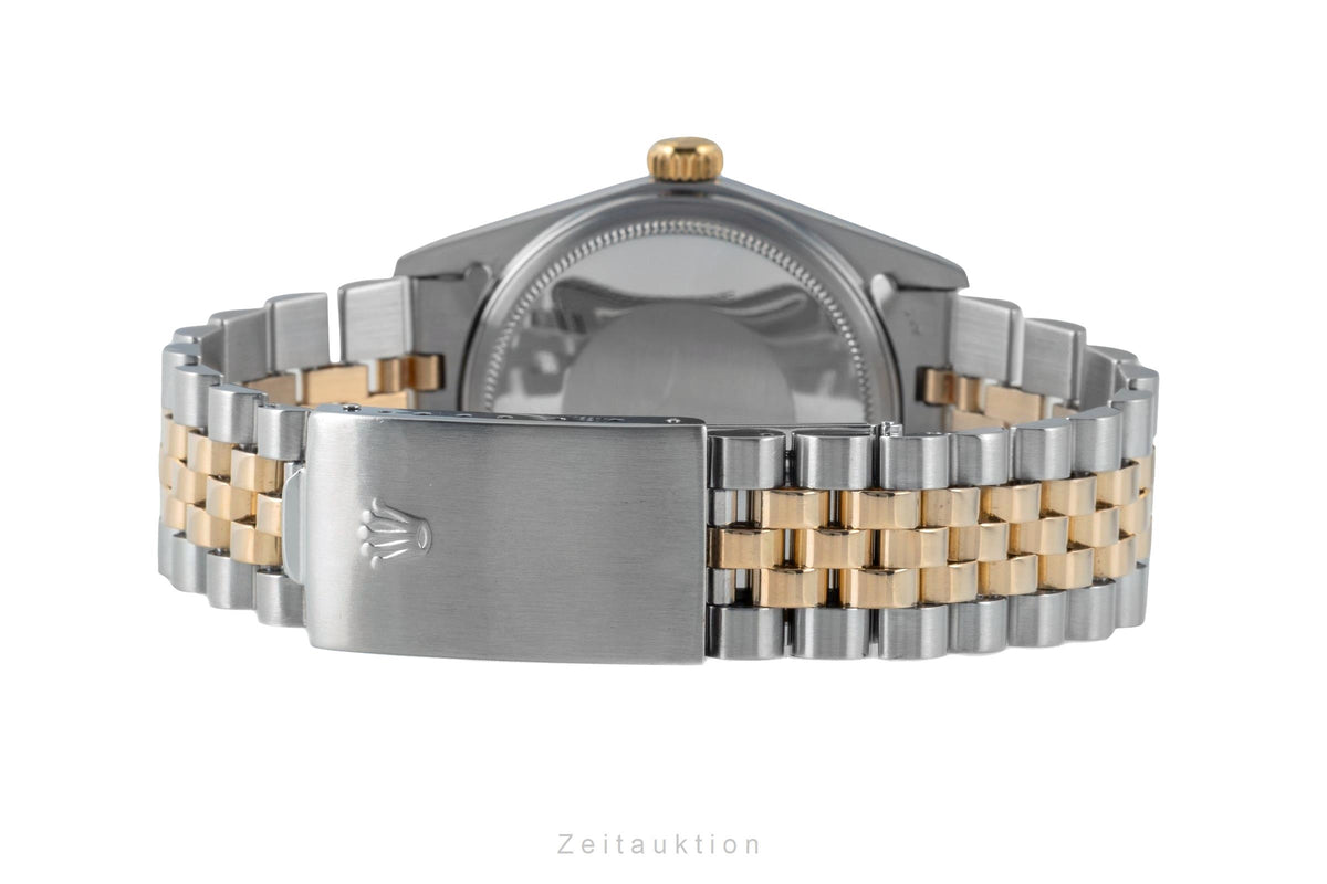 Rolex Datejust 36 Buckley Dial Stahl / Gold Automatik Herrenuhr 16013 Paper 1984 [2606276]