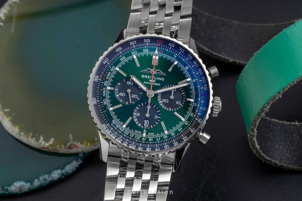 Breitling Navitimer 01 46 cronografo acciaio automatismo orologio da uomo AB0137241L1A1 LP: 9850EUR  [2606281]