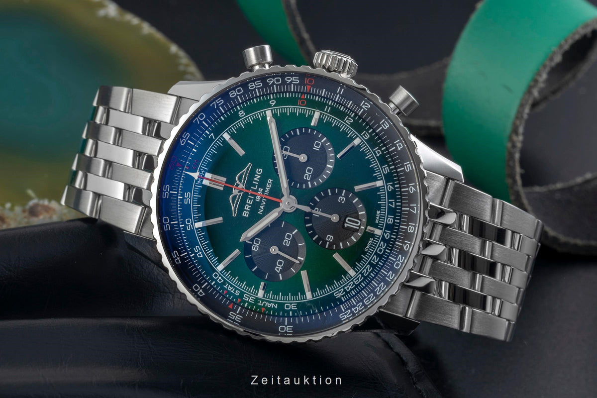 Breitling Navitimer 01 46 cronografo acciaio automatismo orologio da uomo AB0137241L1A1 LP: 9850EUR  [2606281]