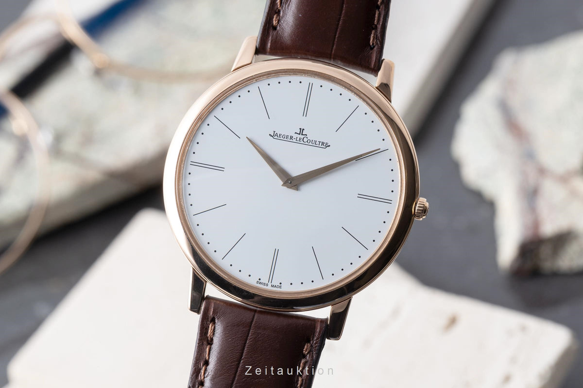 Jaeger LeCoultre Master Ultra Thin oro rosado de 18 quilates cuerda manual reloj para caballeros Q1292520  120.2.79  [2606284]
