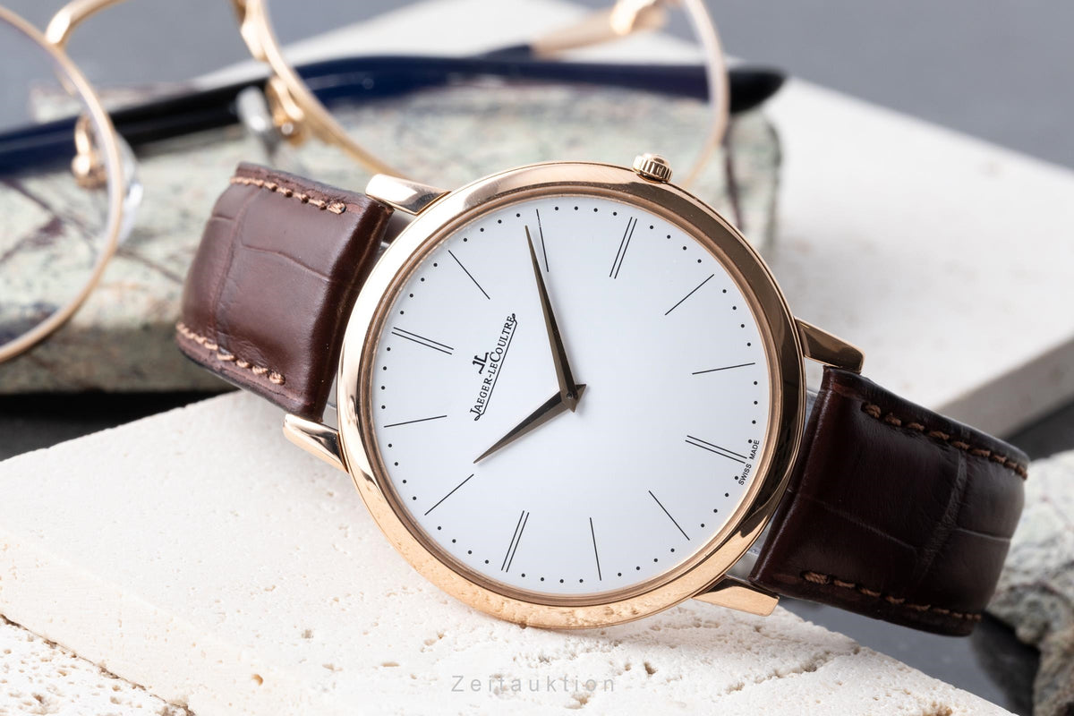 Jaeger LeCoultre Master Ultra Thin oro rosado de 18 quilates cuerda manual reloj para caballeros Q1292520  120.2.79  [2606284]