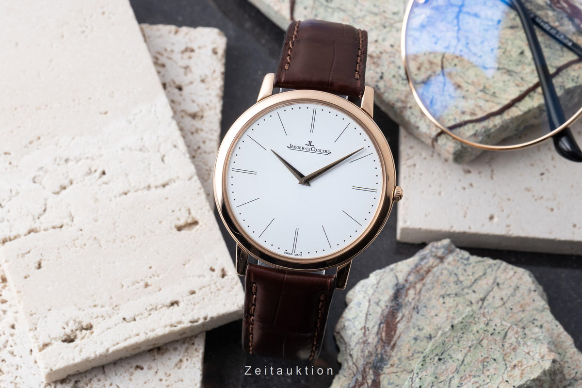 Jaeger LeCoultre Master Ultra Thin oro rosado de 18 quilates cuerda manual reloj para caballeros Q1292520  120.2.79  [2606284]