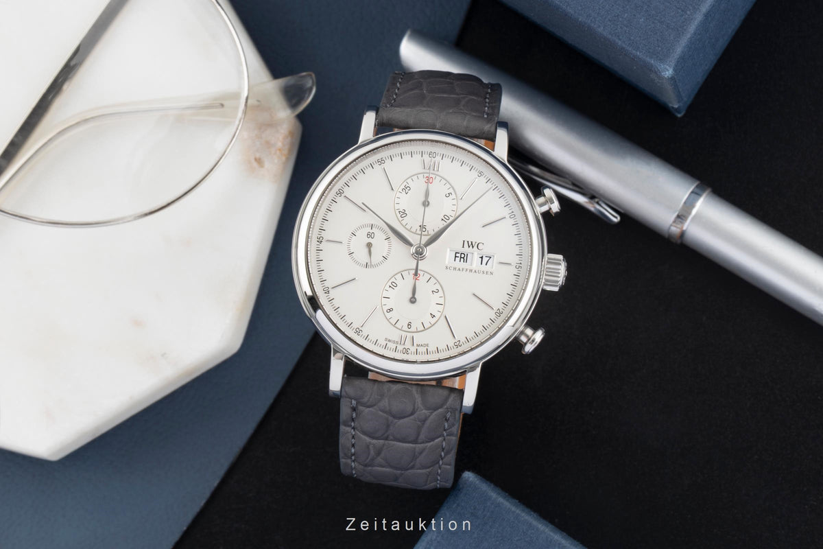 IWC Portofino chronograph steel automatic men's watch IW391001  [2606296]