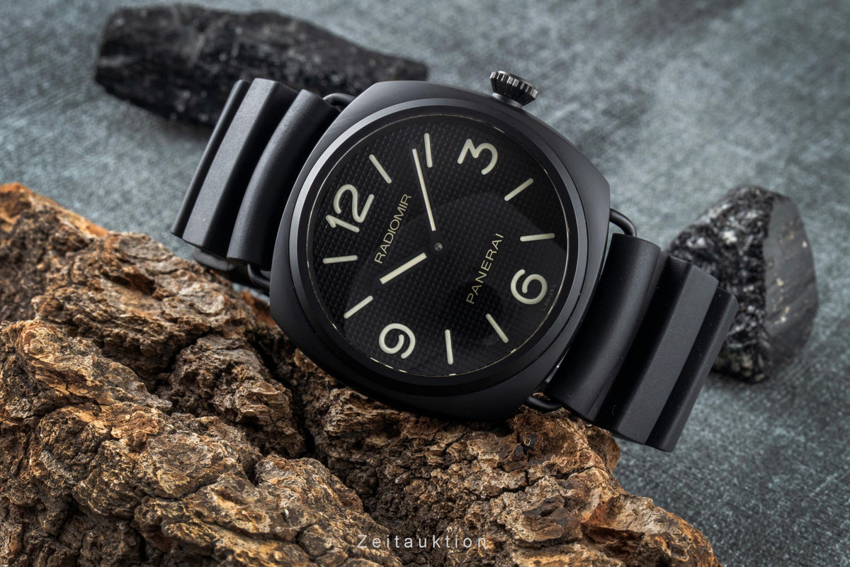 Panerai Black Seal ceramic / steel manual winding men's watch PAM00643  [2606297]