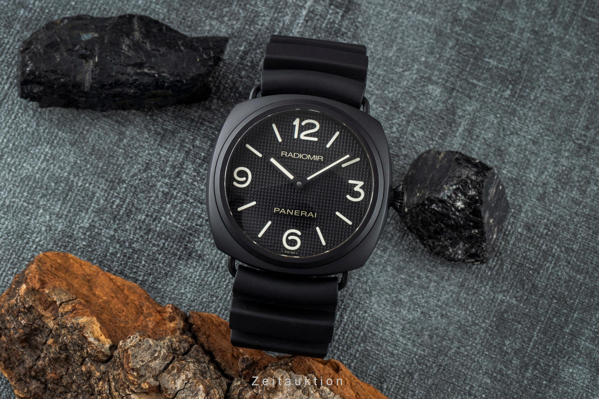 Panerai Black Seal ceramic / steel manual winding men's watch PAM00643  [2606297]