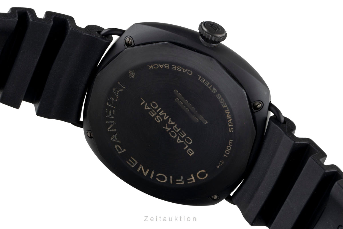 Panerai Black Seal ceramic / steel manual winding men's watch PAM00643  [2606297]
