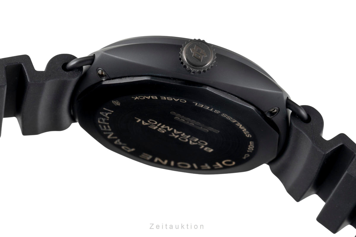 Panerai Black Seal ceramic / steel manual winding men's watch PAM00643  [2606297]