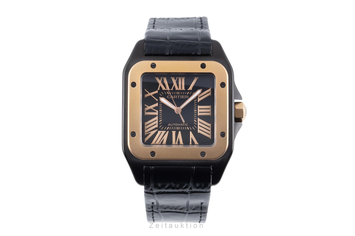 Cartier Santos 100 acier / or  automatique montre pour hommes W2020009  [2606298]