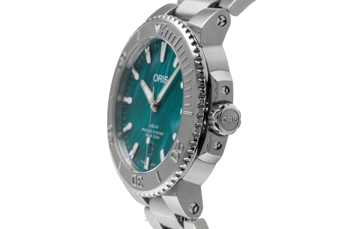 Oris Aquis Date acero automático reloj para caballeros 01 733 7730 4137-07 8 24 05PEB  [2606303]