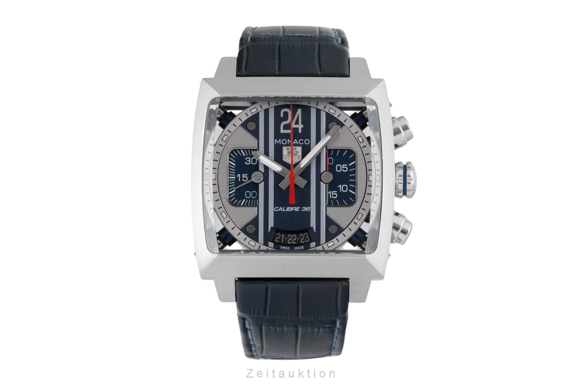 Tag Heuer Monaco 24 Steve McQueen Stahl Automatik Ref. CAL5111.FC6299 B&P 2014 [2606305]