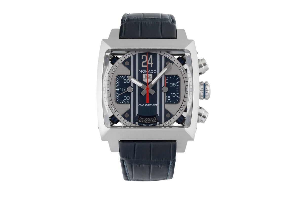 Tag Heuer Monaco 24 Steve McQueen Stahl Automatik Ref. CAL5111.FC6299 B&P 2014 [2606305]