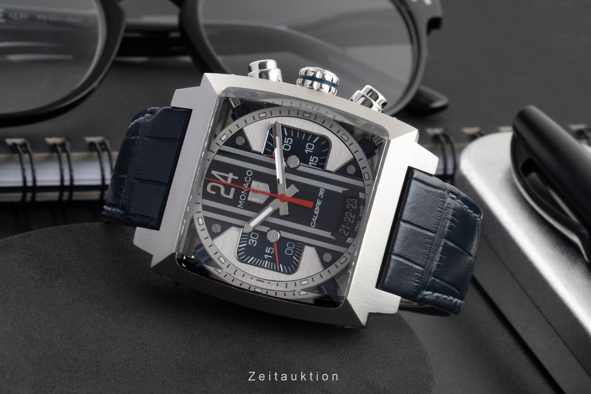 Tag Heuer Monaco 24 Steve McQueen Stahl Automatik Ref. CAL5111.FC6299 B&P 2014 [2606305]