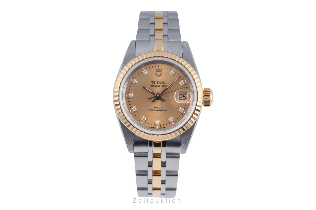 Tudor Princess Date steel / gold automatic women's watch 92413  [2606318]