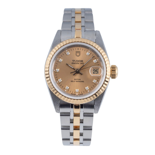 Tudor Princess Date steel / gold automatic women's watch 92413  [2606318]