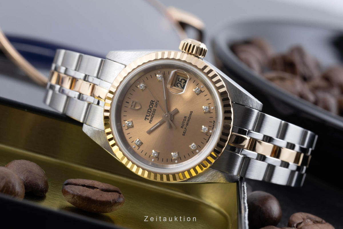 Tudor Princess Date steel / gold automatic women's watch 92413  [2606318]