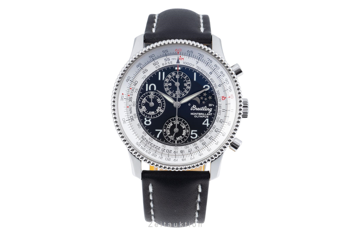Breitling Montbrillant Olympus Chronograph Automatik Herrenuhr R. A19350-301 B&P [2606319]