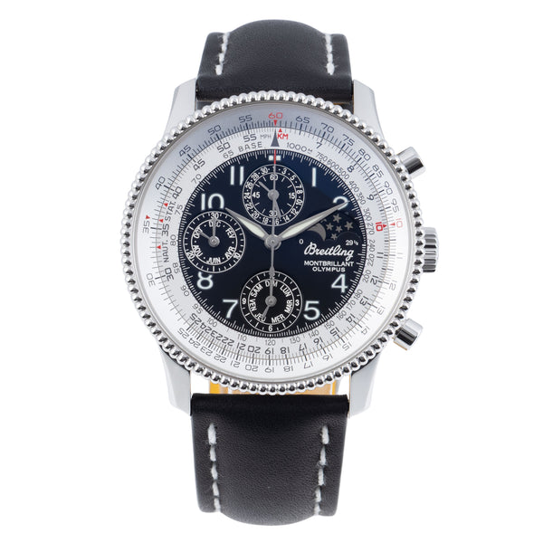 Breitling Montbrillant Olympus Chronograph Automatik Herrenuhr R. A19350-301 B&P [2606319]