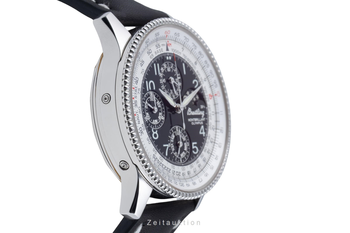 Breitling Montbrillant Olympus Chronograph Automatik Herrenuhr R. A19350-301 B&P [2606319]