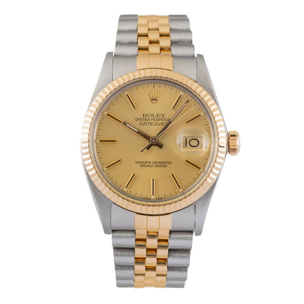 Rolex Datejust acier / or  automatique montre pour hommes 16013  [2606320]