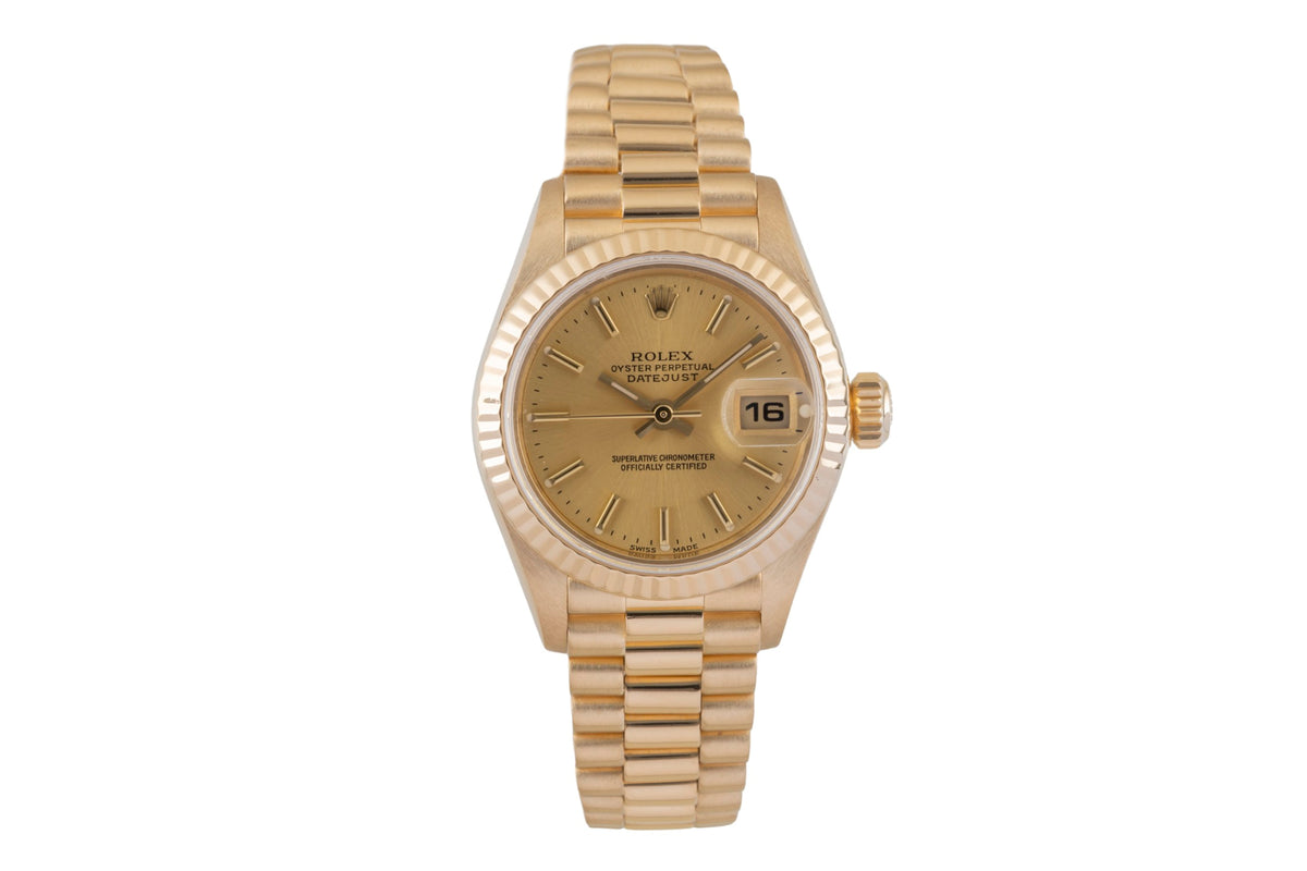 Rolex Lady Datejust 18k (0,750) Gold Automatik Damenuhr Ref. 79178 B&P 2002 [2606322]