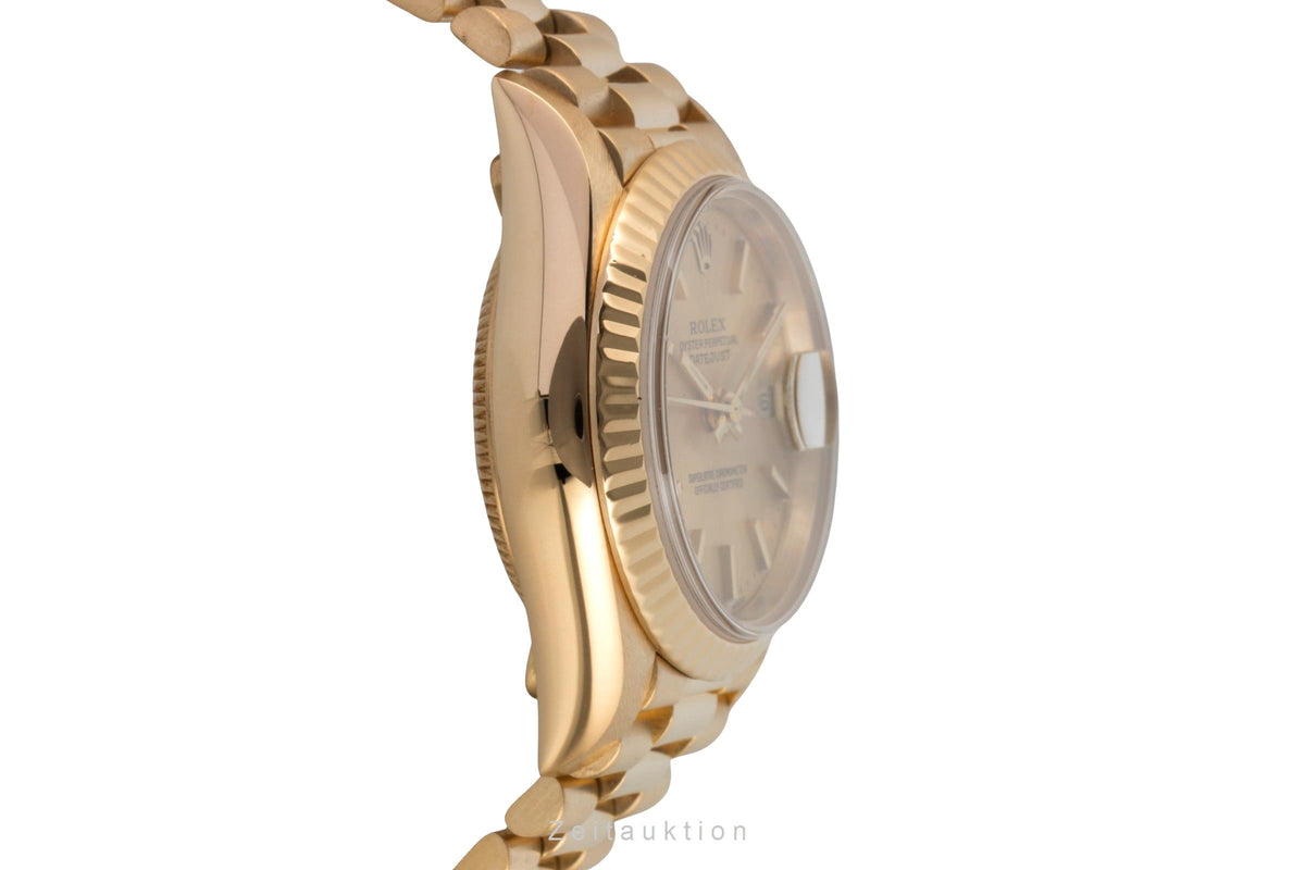 Rolex Lady Datejust 18k (0,750) Gold Automatik Damenuhr Ref. 79178 B&P 2002 [2606322]