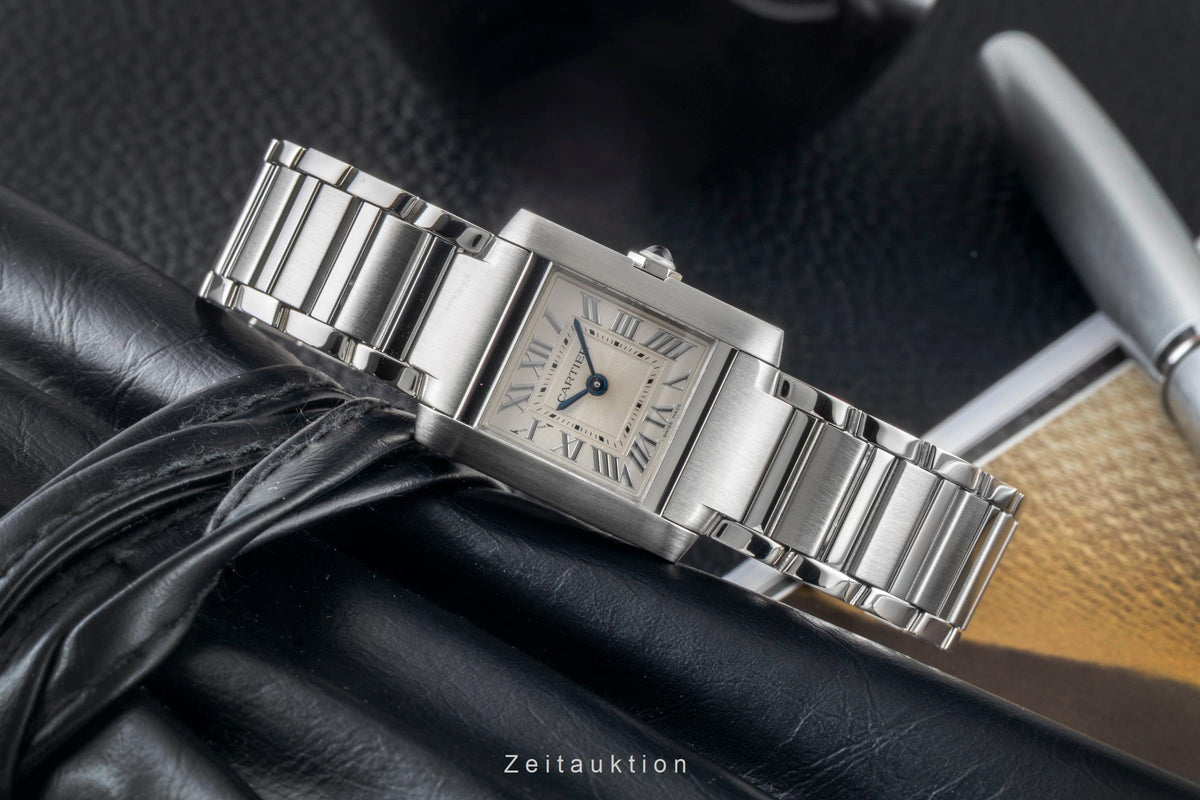 Cartier Tank Francaise Small Model Stahl Quarz Damenuhr Ref. WSTA0065 4472 [2606329]