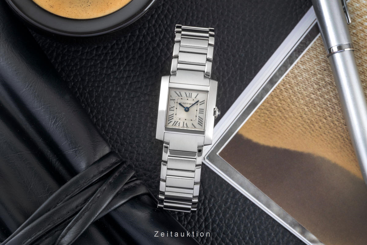 Cartier Tank Francaise Small Model Stahl Quarz Damenuhr Ref. WSTA0065 4472 [2606329]
