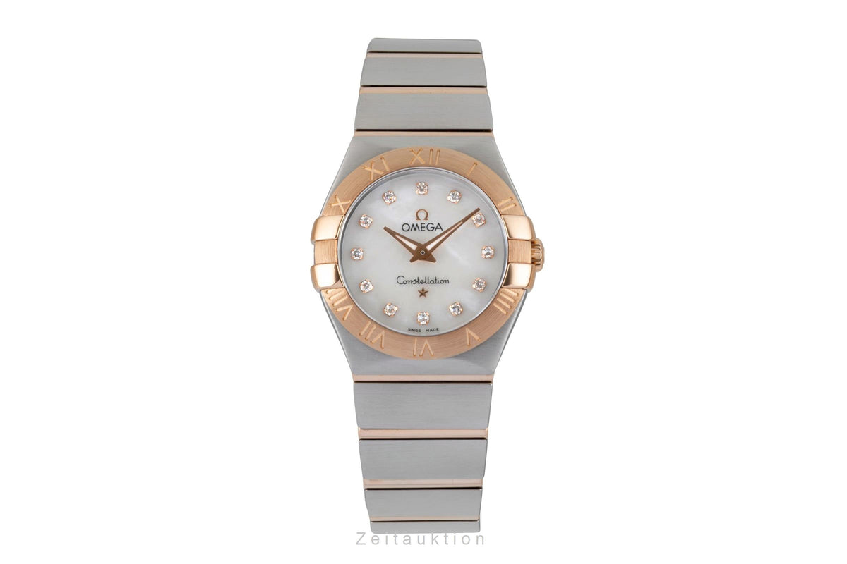 Omega Constellation steel / gold quartz women's watch 123.20.27.60.55.003  [2606331]