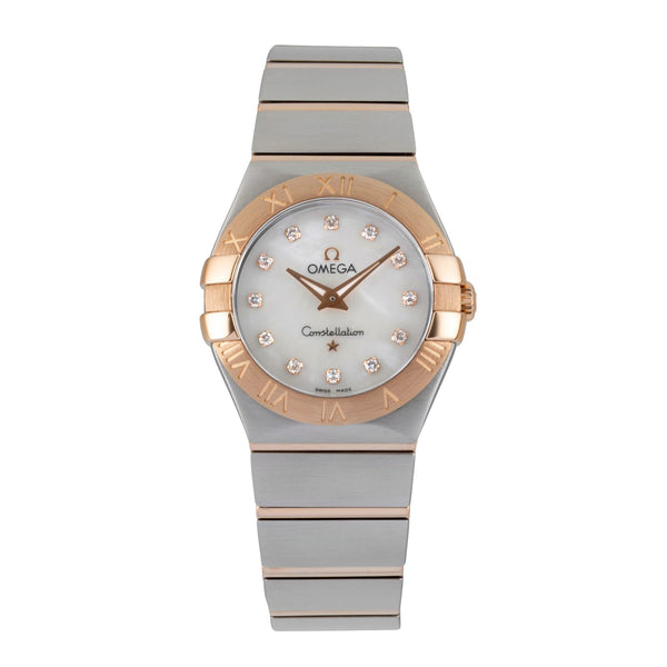 Omega Constellation steel / gold quartz women's watch 123.20.27.60.55.003  [2606331]