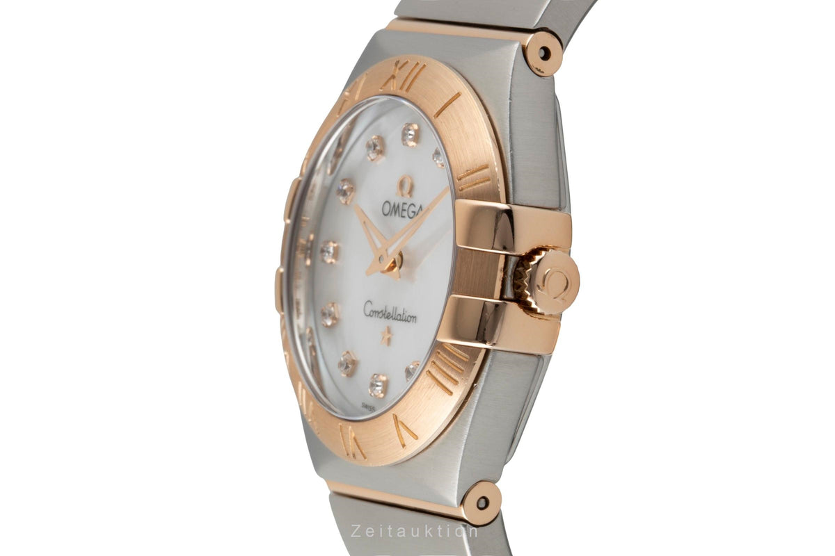 Omega Constellation steel / gold quartz women's watch 123.20.27.60.55.003  [2606331]