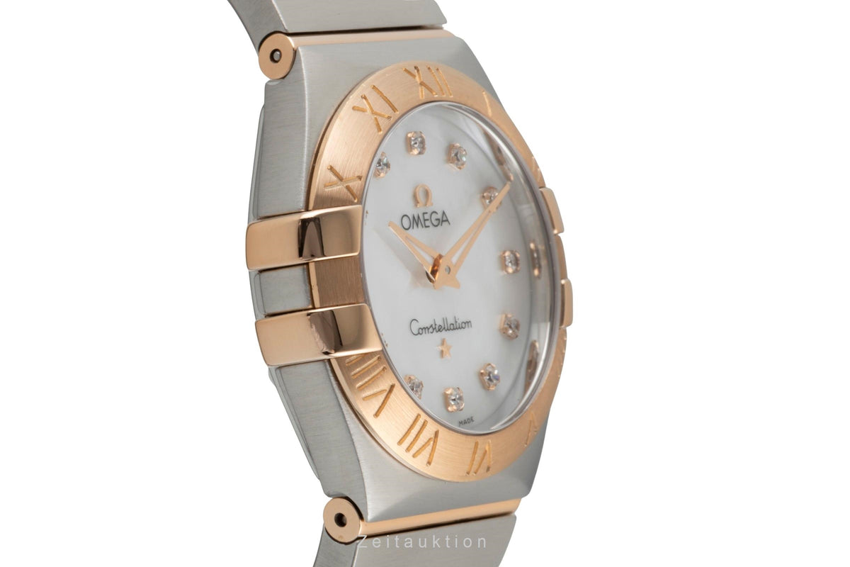 Omega Constellation steel / gold quartz women's watch 123.20.27.60.55.003  [2606331]