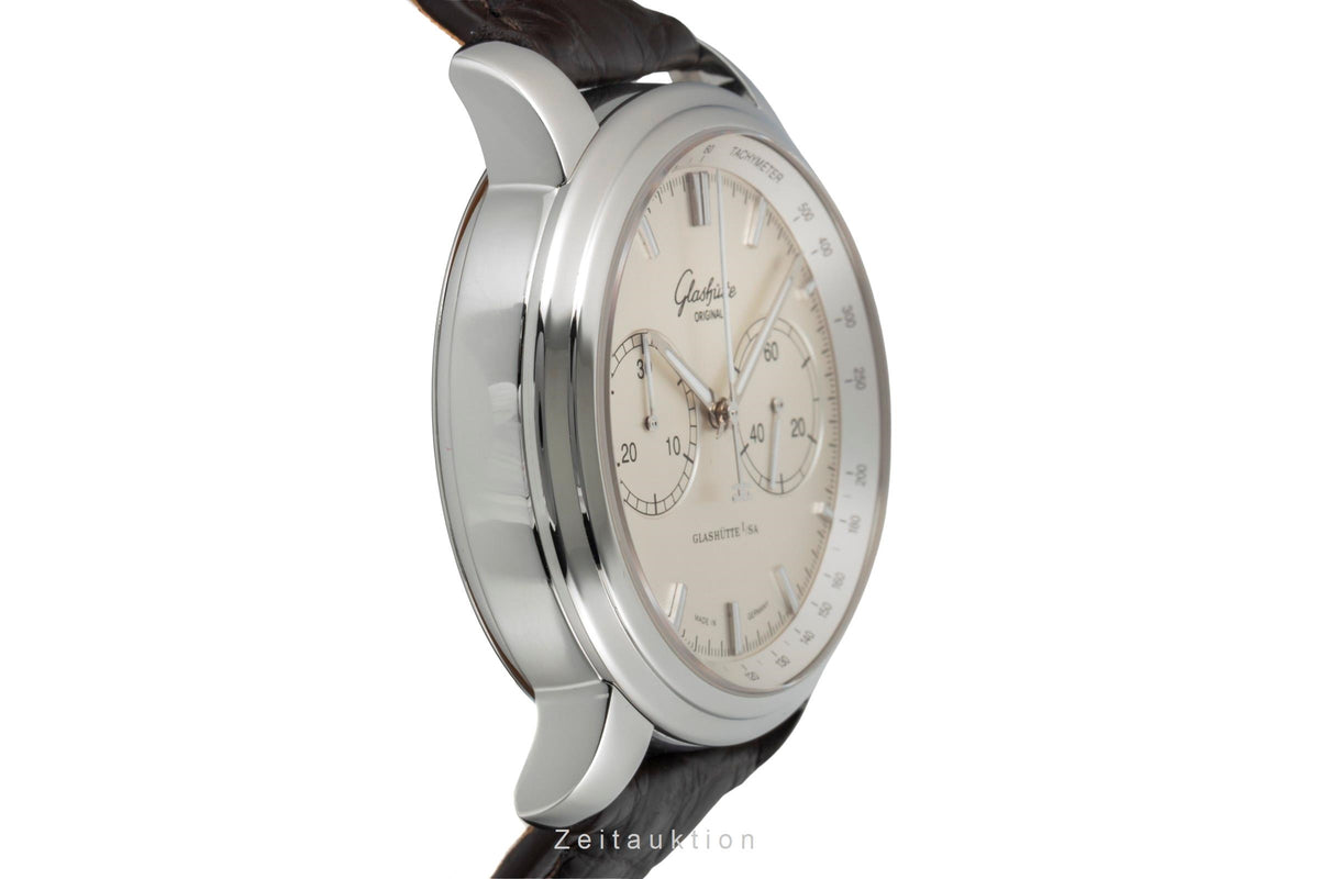 Glashütte Senator Chronograph Stahl Automatik Herrenuhr Ref. 1-39-34-21-42-04 [2606351]