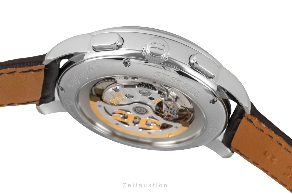 Glashütte Senator Chronograph Stahl Automatik Herrenuhr Ref. 1-39-34-21-42-04 [2606351]