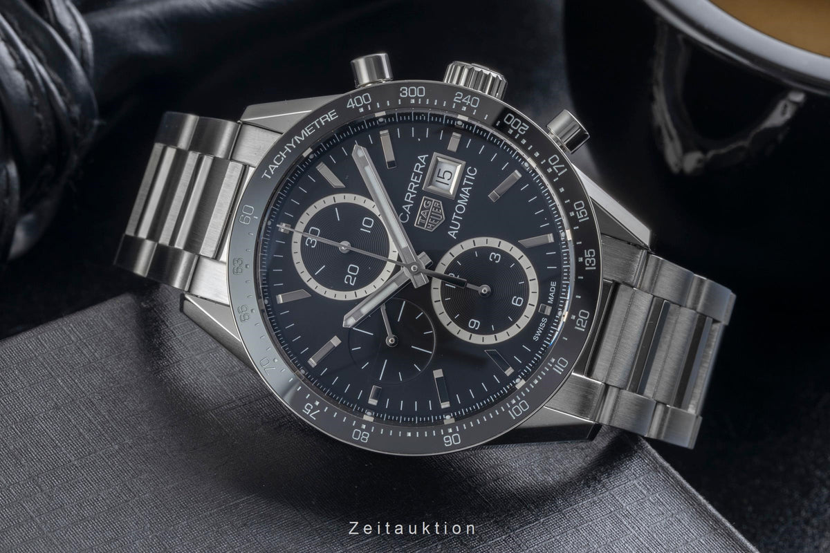 Tag Heuer Carrera chronograph steel automatic men's watch CV201AJ-10  [2606353]