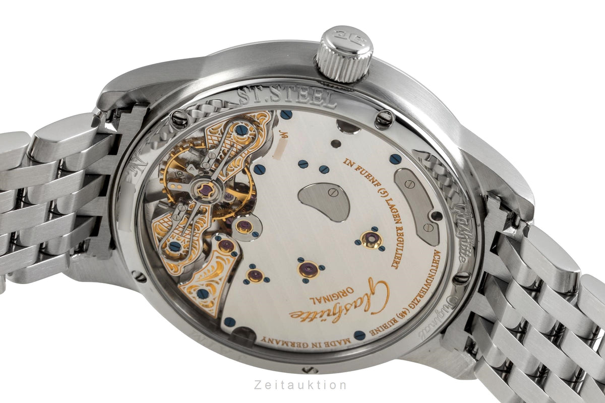 Glashütte Original PanoReserve Stahl Handaufzug Ref.1-65-01-02-02-24 Papiere [2606356]