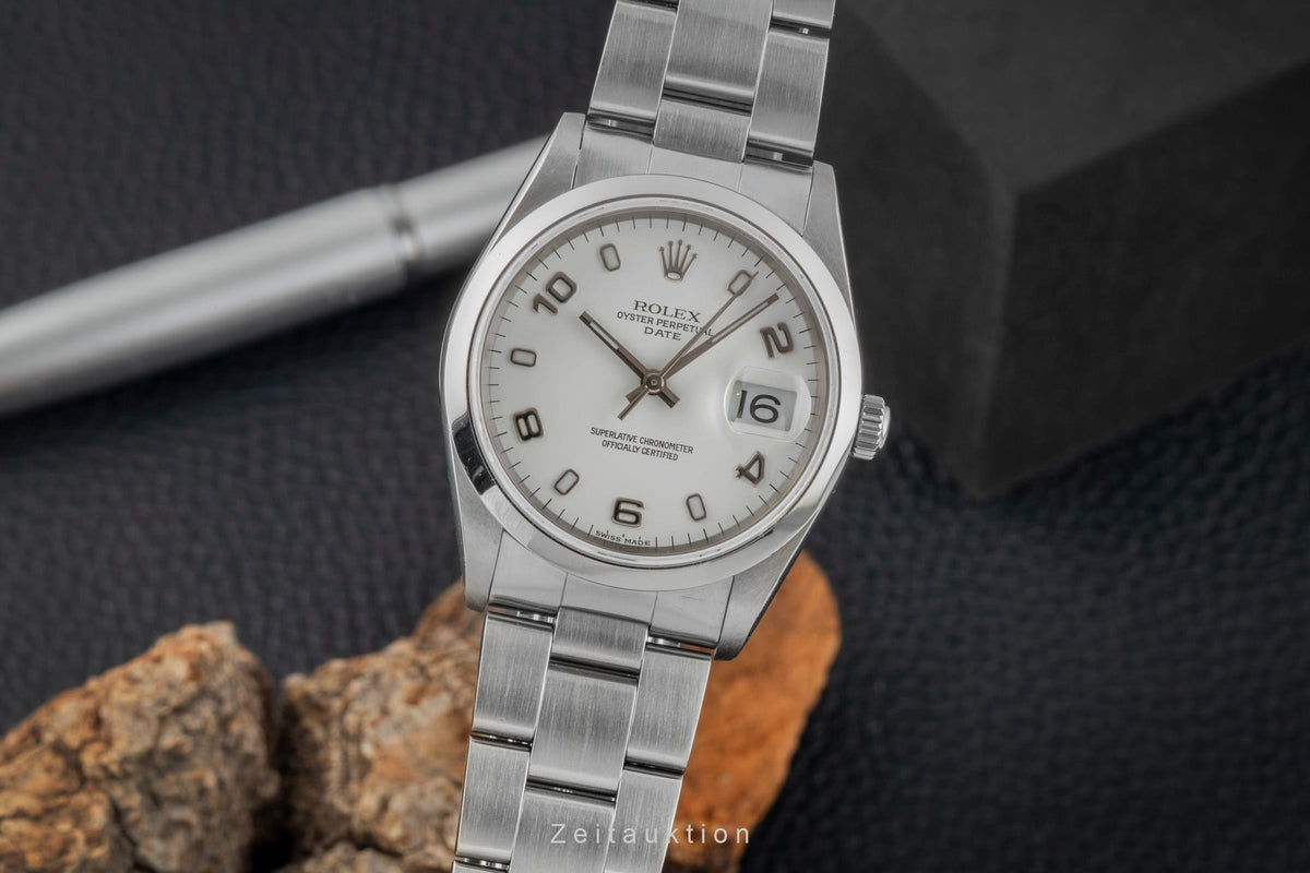 Rolex Date 34 Oyster Edelstahl Automatik Herrenuhr Ref. 15200 A-Serie [2606361]