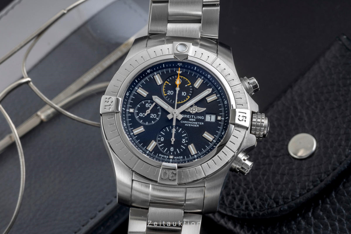 Breitling Avenger cronografo acciaio automatismo orologio da uomo A13317  [2606370]