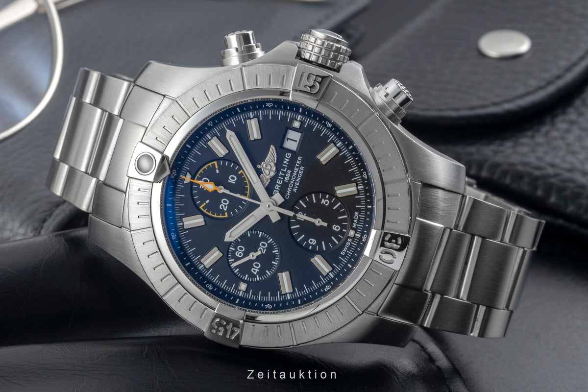 Breitling Avenger cronografo acciaio automatismo orologio da uomo A13317  [2606370]