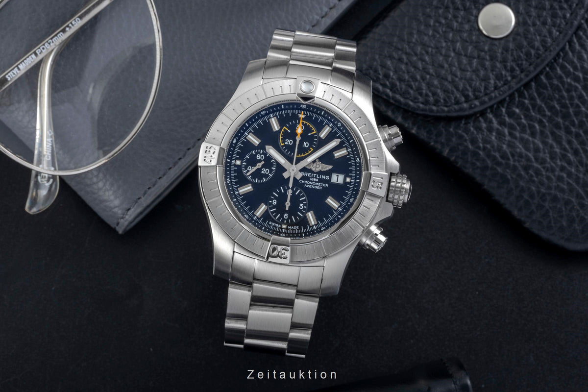 Breitling Avenger cronografo acciaio automatismo orologio da uomo A13317  [2606370]